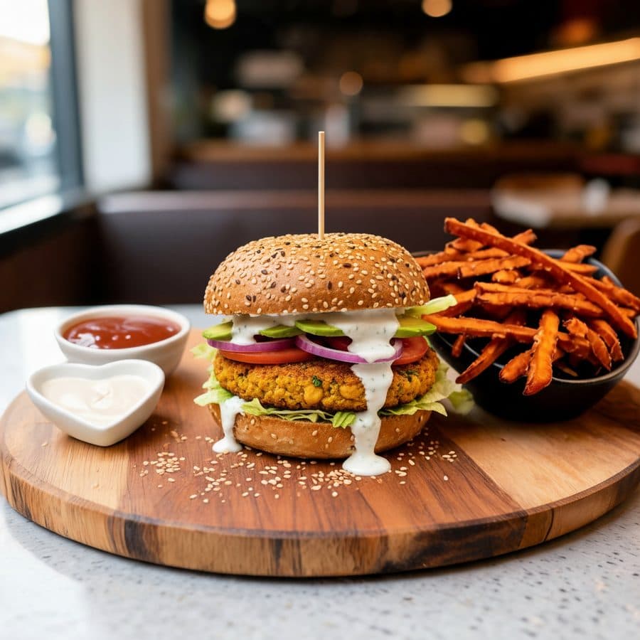 Kichererbsen Burger